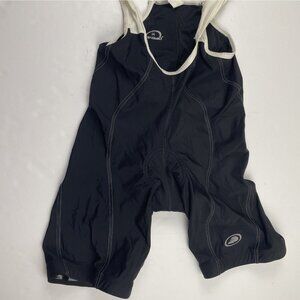 Performance Cycling Bib Shorts Men’s M Padded Seat Black White Silicone Leg